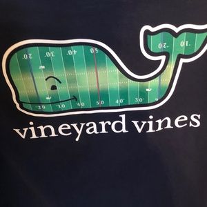 Vineyard Vines Large long sleeve football theme